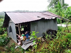 Poor villagers in Andaman, dwelling